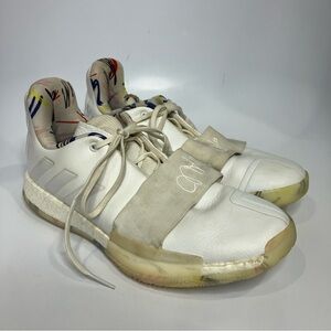 Adidas Harden 3‎ all white sneakers size 10.5